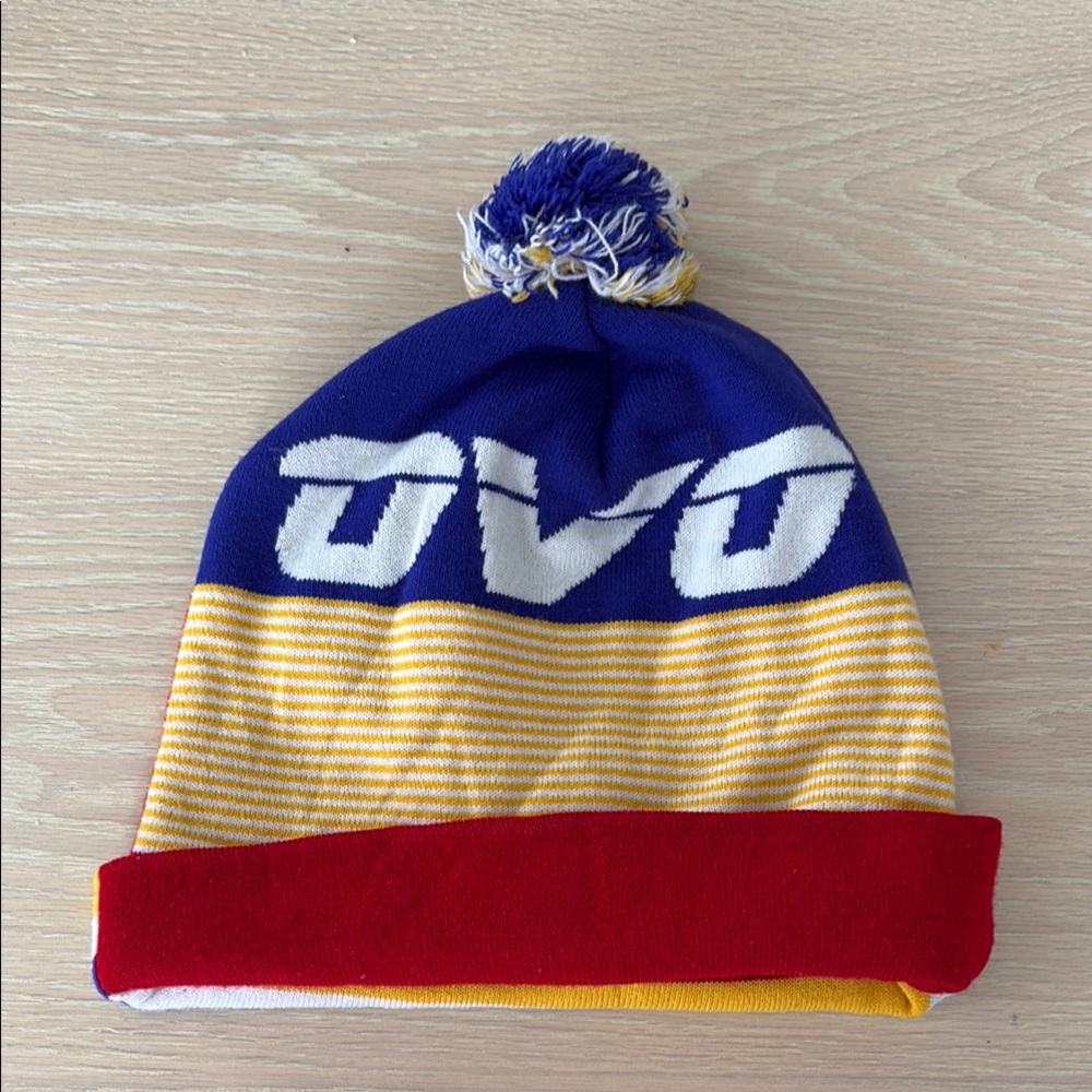 OVO Made in Canada multi-colour pom Pom winter hat